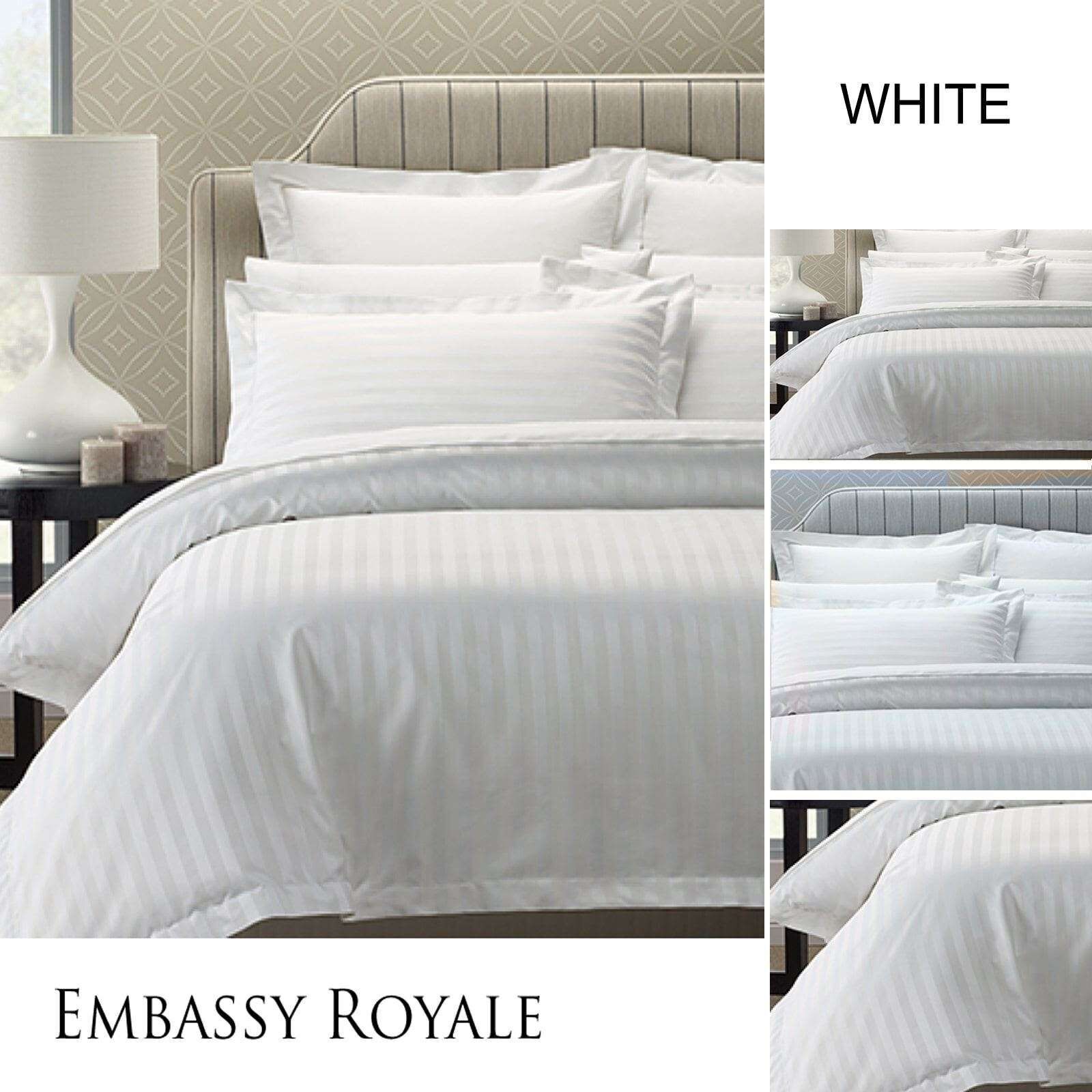 1200 Thread Count Quilt Cover Set White