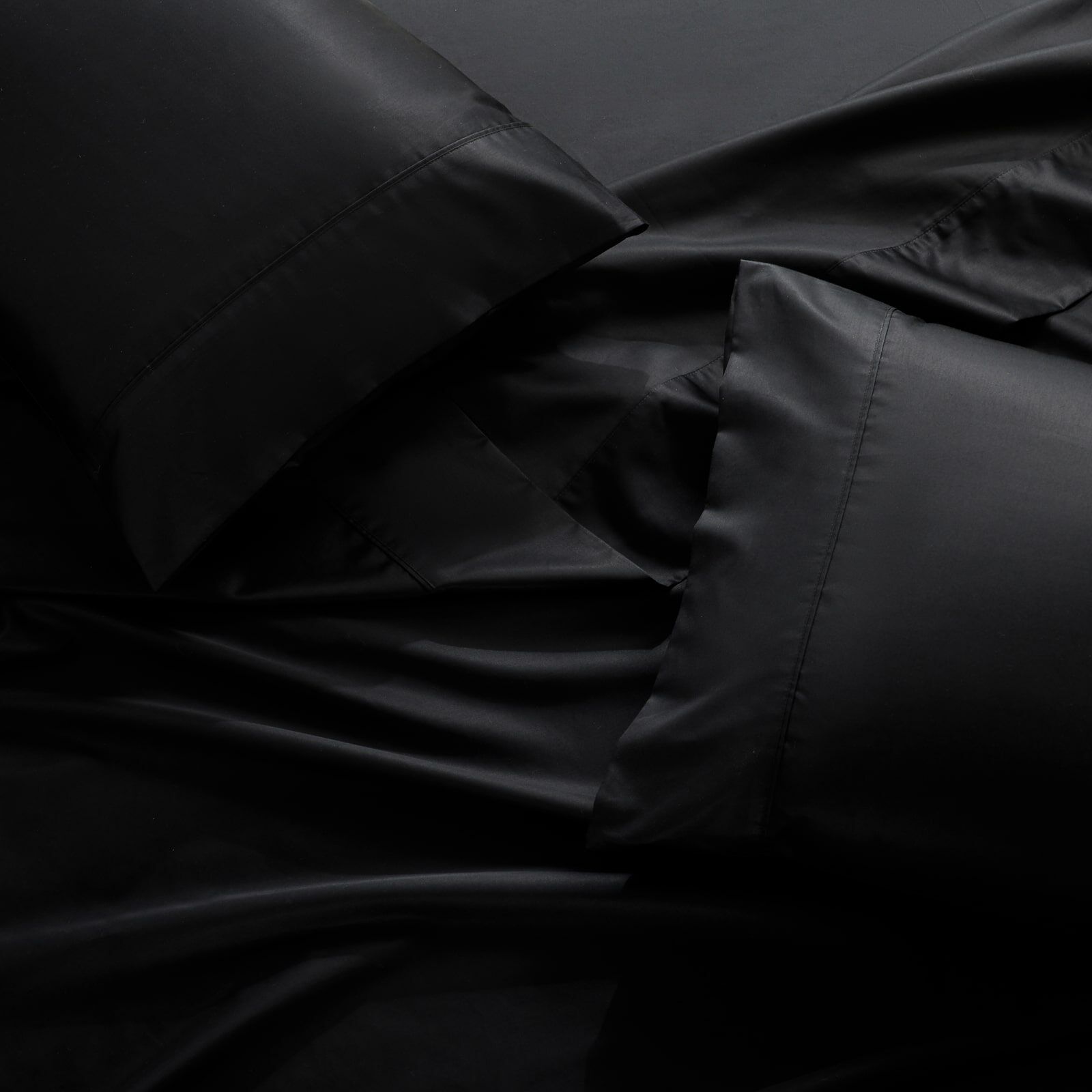 Soho 1000 Thread Count Black Flat Sheet