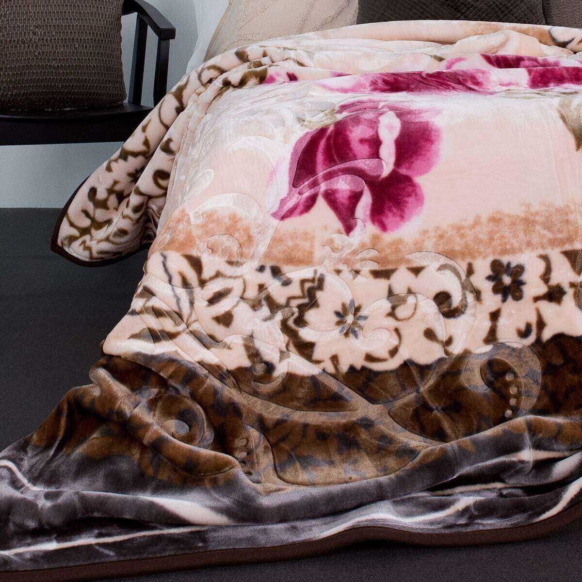 Printed Mink Blanket Evelyn