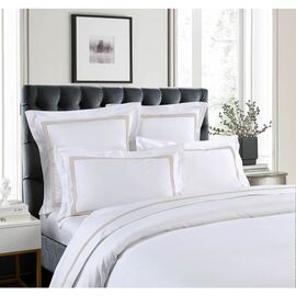 Ambassador 1000 TC Embroidered Mocha [SIZE: Tailored Standard pillowcase]