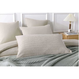 Jax Chunky Waffle Linen Quilt Cover Set [SIZE: Super King Bed]