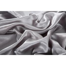 Satin Sheet Set Double Bed Silver