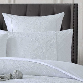 Montana Snow White Quilt Cover Set [Size: Super King Bed]