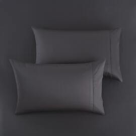 1000TC Cotton Rich Fitted pillowcase Combo Charcoal [SIZE: Queen Bed]