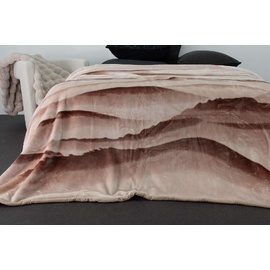 Printed Mink Blanket Sands