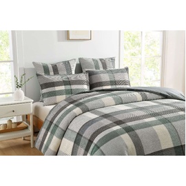 Riley Aqua Waffle Quilt Cover Set [SIZE: Queen Bed]