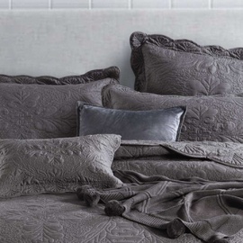 Medici Bedspread King Bed Grey Polyester