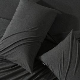 Jersey Fitted Sheet Charcoal [SIZE: King Bed]