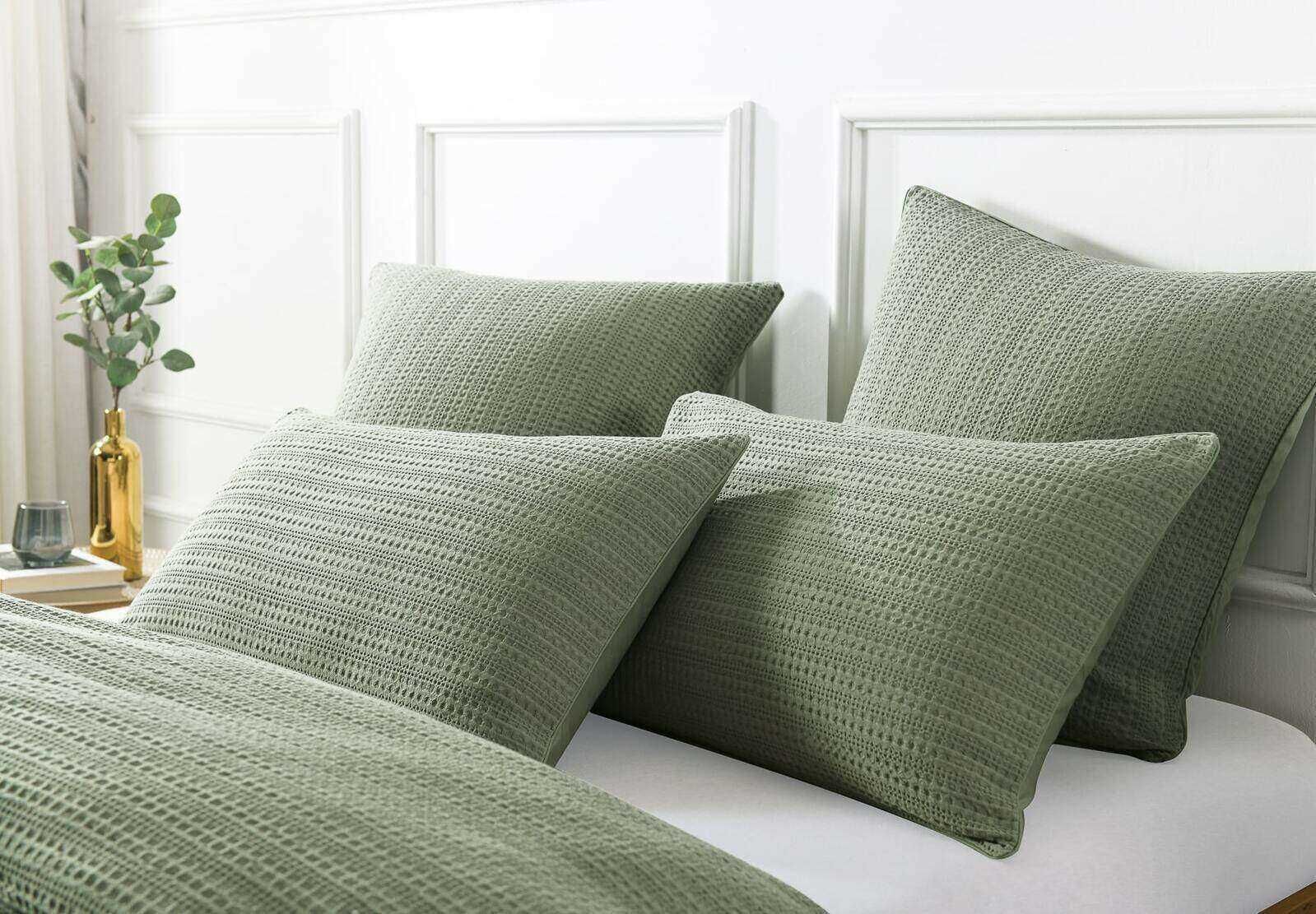 Buy Chunky Waffle Shadow Quilt Cover Set