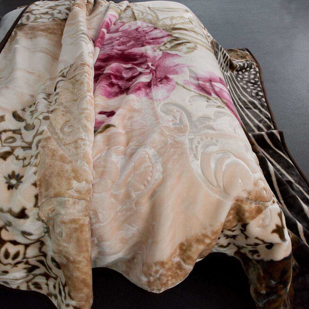 Printed Mink Blanket Evelyn