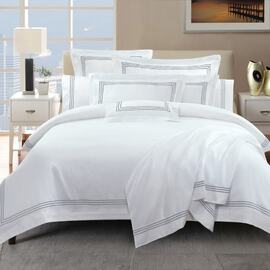 Ambassador 1000 TC Embroidered Silver [SIZE: king size pillowcase]