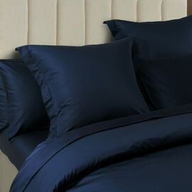 Soho 1000TC Cotton Fitted Sheet Navy Super King Bed Extra Depth