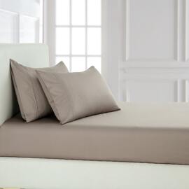 1000TC Cotton Rich Fitted pillowcase Combo Mushroom [SIZE: King Bed]