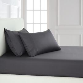 1000TC Cotton Rich Fitted pillowcase Combo Charcoal [SIZE: Queen Bed]
