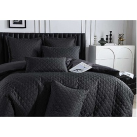 Emerson Quilt Cover Charcoal [SIZE: Super King Bed]