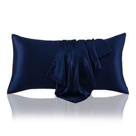 Silk King Size Pillowcase Navy