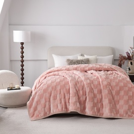 Teddy Mink Blanket Pink