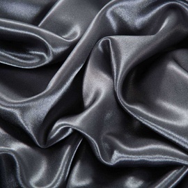 Satin Sheet Set Queen Bed Charcoal