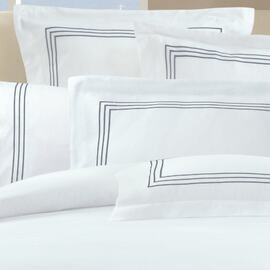 Ambassador 1000 TC Embroidered Silver [SIZE: king size pillowcase]
