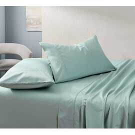 Soho 1000TC Cotton Fitted Sheet Sage Queen Bed Extra Depth
