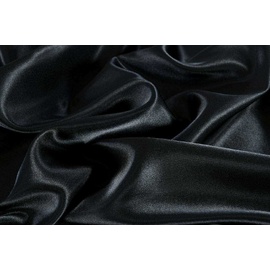 Satin Quilt Cover Set Black [SIZE: Super King Bed]