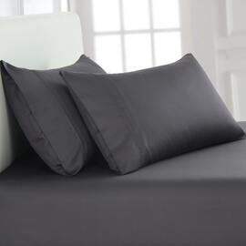 1000TC Cotton Rich Fitted pillowcase Combo Charcoal [SIZE: Queen Bed]
