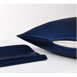 Silk King Size Pillowcase Navy