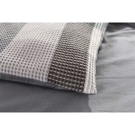 Riley Aqua Waffle Quilt Cover Set [SIZE: Queen Bed]
