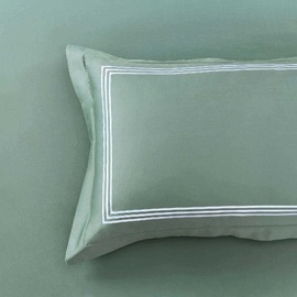 Ambassador 1000 TC Embroidered Sea Green [SIZE: Tailored Standard pillowcase]