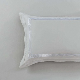 Ambassador 1000 TC Embroidered Pearl Silver [SIZE: Tailored Standard pillowcase]