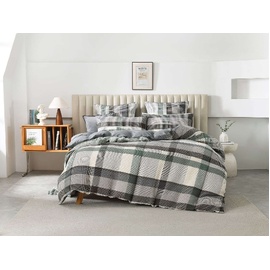 Riley Aqua Waffle Quilt Cover Set [SIZE: Queen Bed]