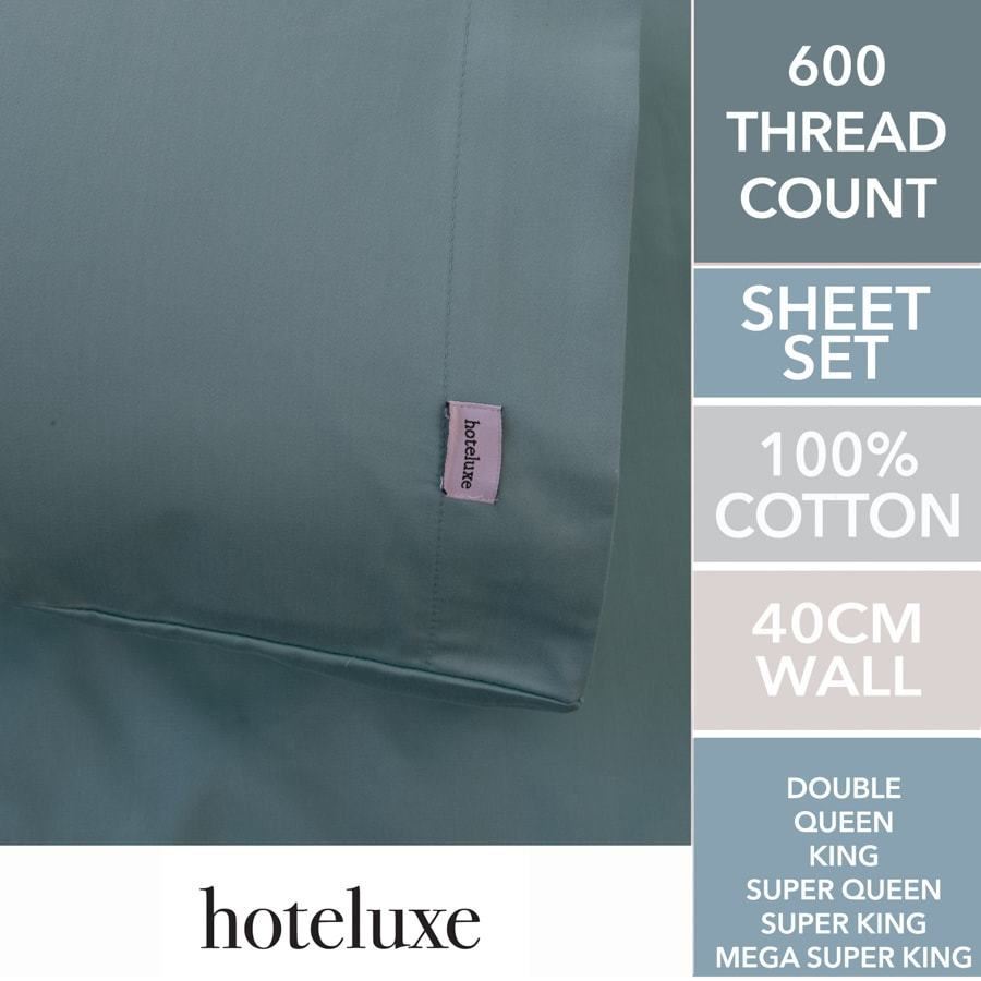 Bamboo Cotton 600 Thread Count Sheet Sets Mint