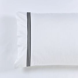 1000 TC Embroidered Black Quilt Cover Set King Size Pillow Case