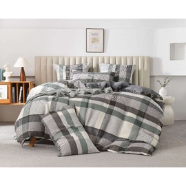 Riley Aqua Waffle Quilt Cover Set [SIZE: Queen Bed]