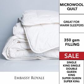 Microwool Quilt Super King Bed