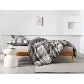 Riley Aqua Waffle Quilt Cover Set [SIZE: Queen Bed]