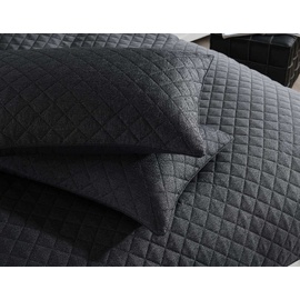 Emerson Quilt Cover Charcoal [SIZE: Super King Bed]