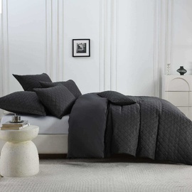 Emerson Quilt Cover Charcoal [SIZE: Super King Bed]