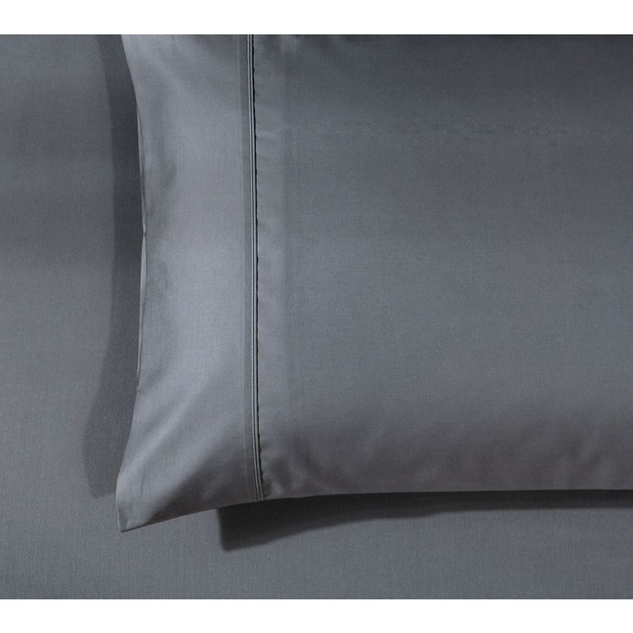 Soho 1000 Thread Count Queen Size Pillowcase Pair Charcoal