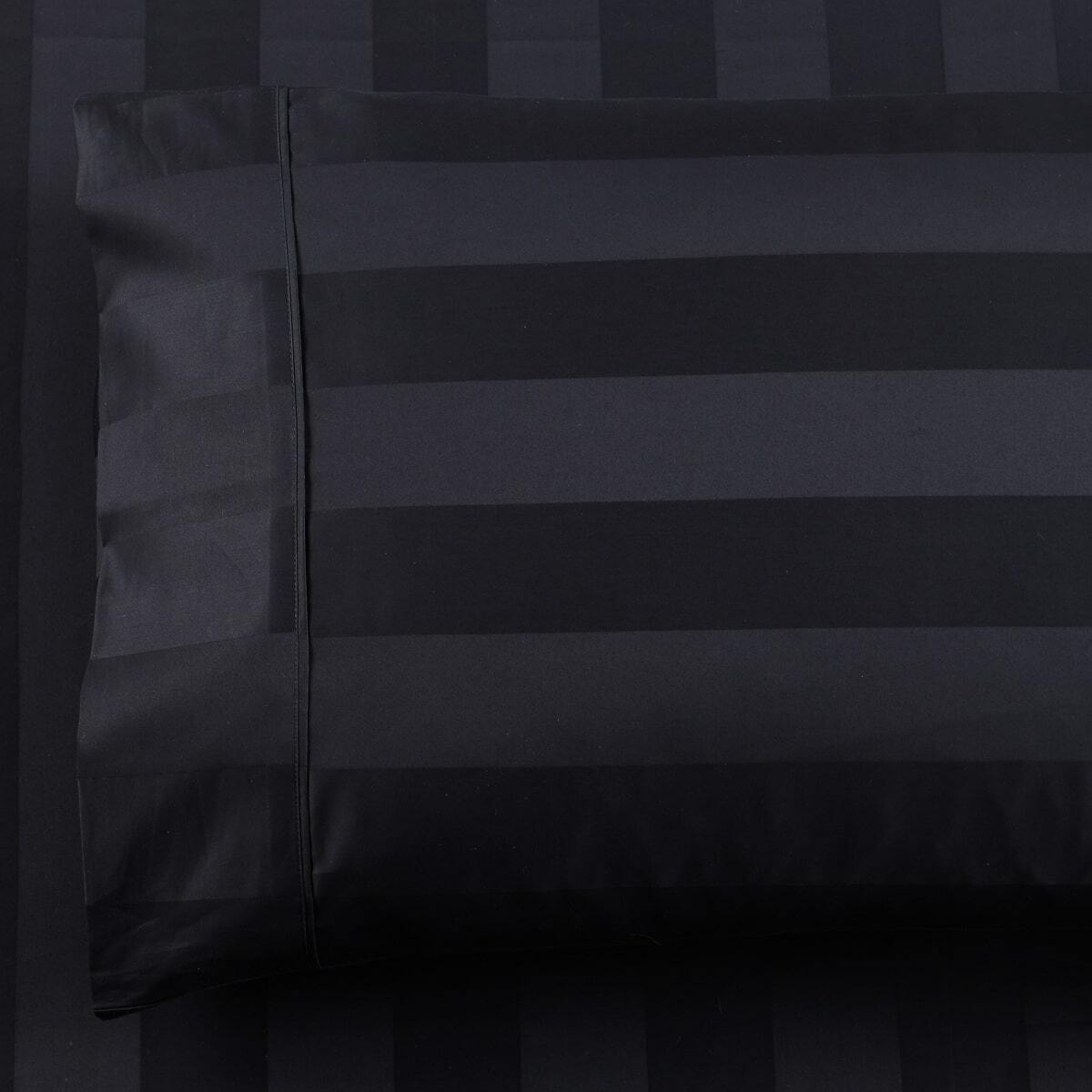 Bespoke 1200TC Black Standard Pillowcase Pair
