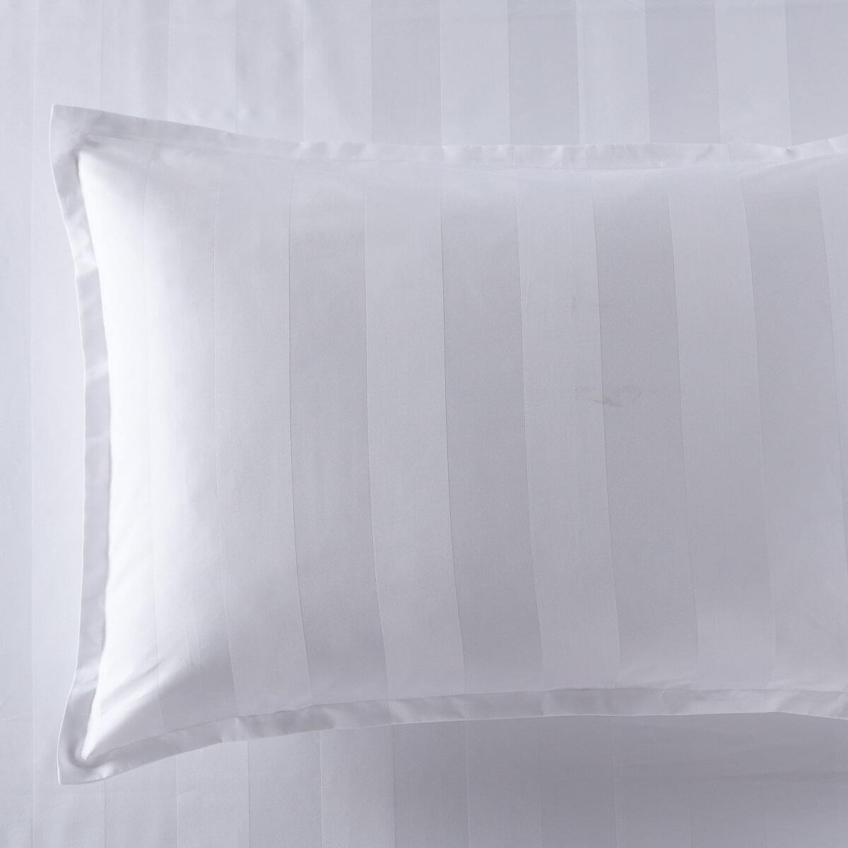 Bespoke 1200TC White Tailored Standard Pillowcase Pair