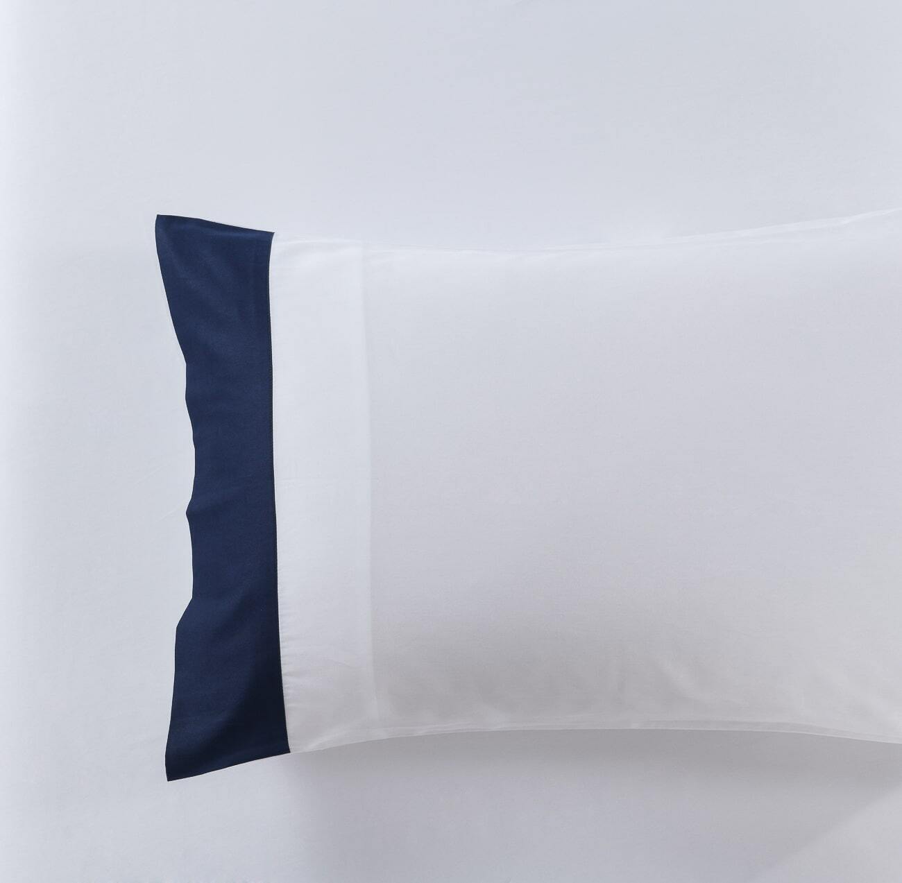 Plaza Navy 1000TC Standard Pillowcase Pair