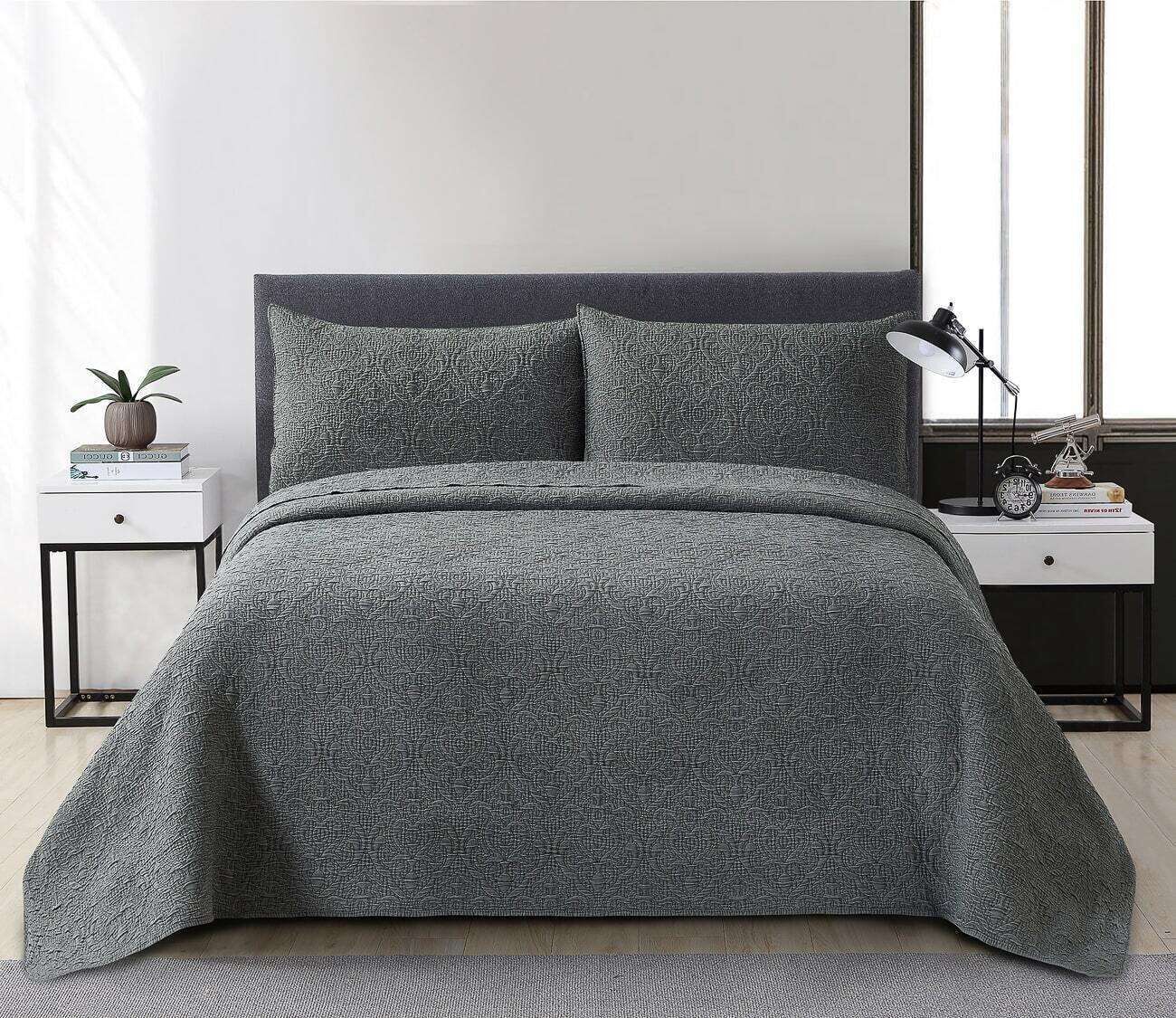 Amaya Stone Wash Bedspread King Bed Amaya Stone Wash Bedspread King Bed, What Size Bedspread For King Size Bed