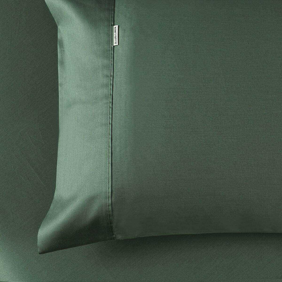 400 Thread Count Forest Green Standard Pillowcase