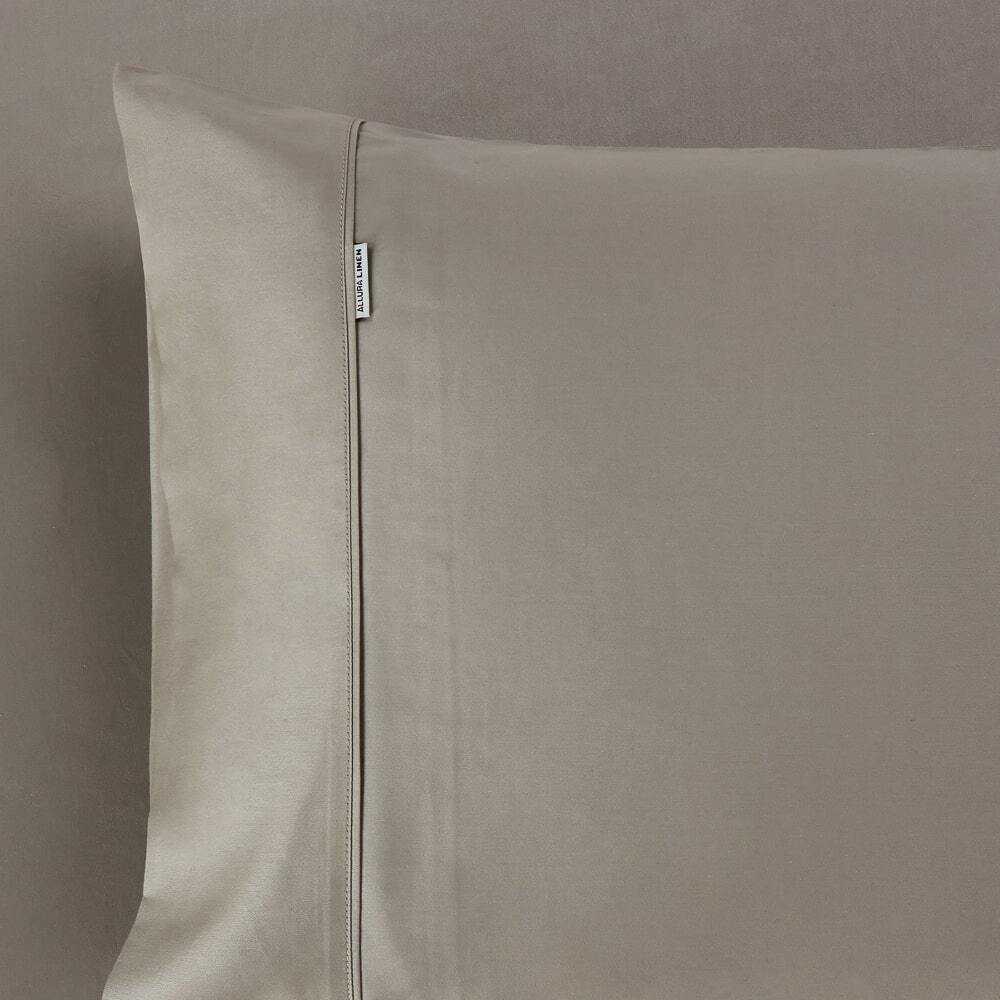 King Size Pillow Case - 400 Thread Count Taupe