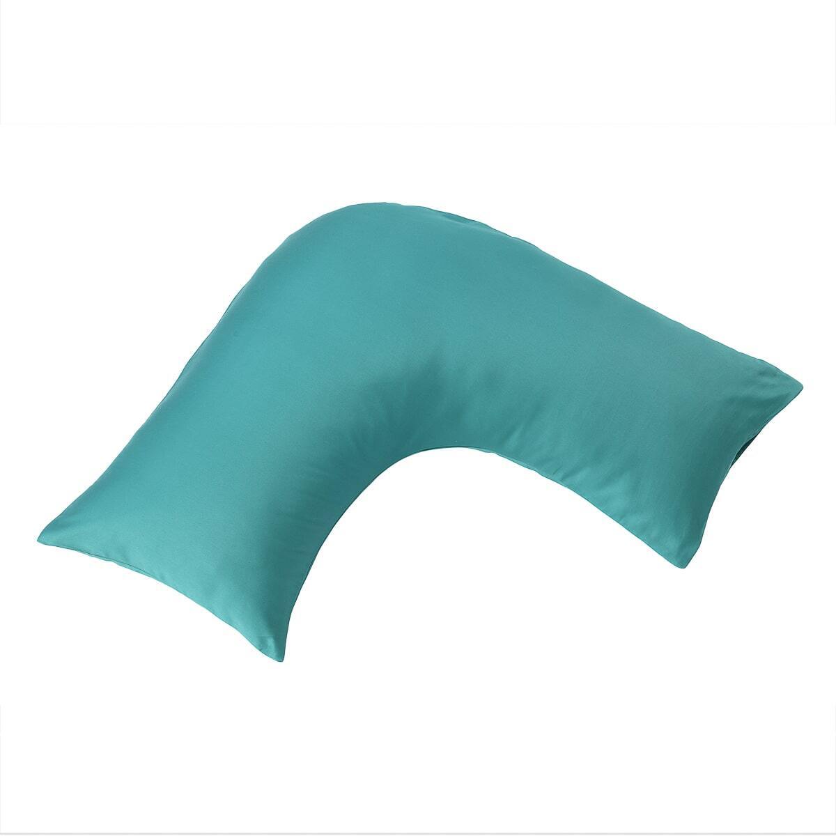 400 Thread Count Aqua U-shaped Pillowcase