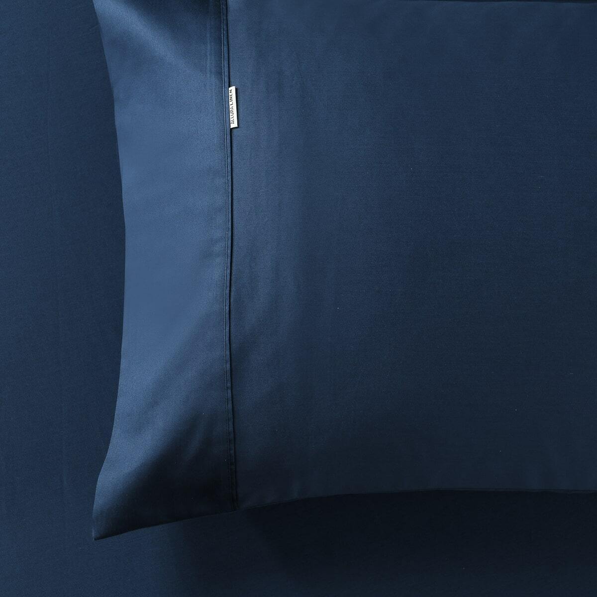 400 Thread Count Fitted sheet Mega King Bed Navy