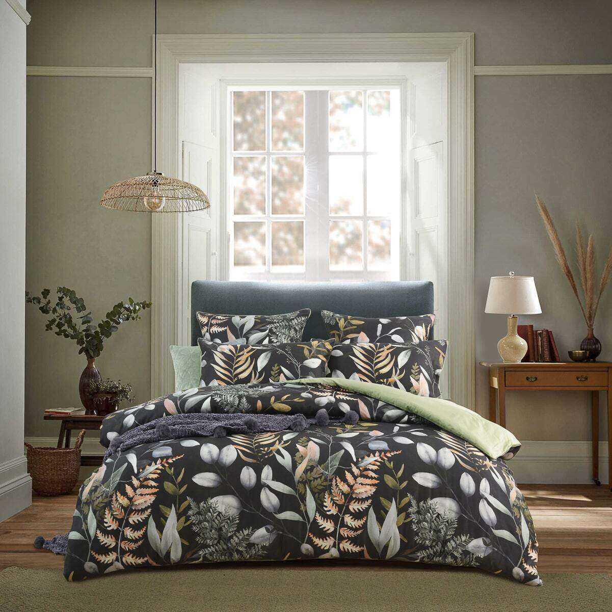 Charcoal Quilt Covers | Manchester Collection