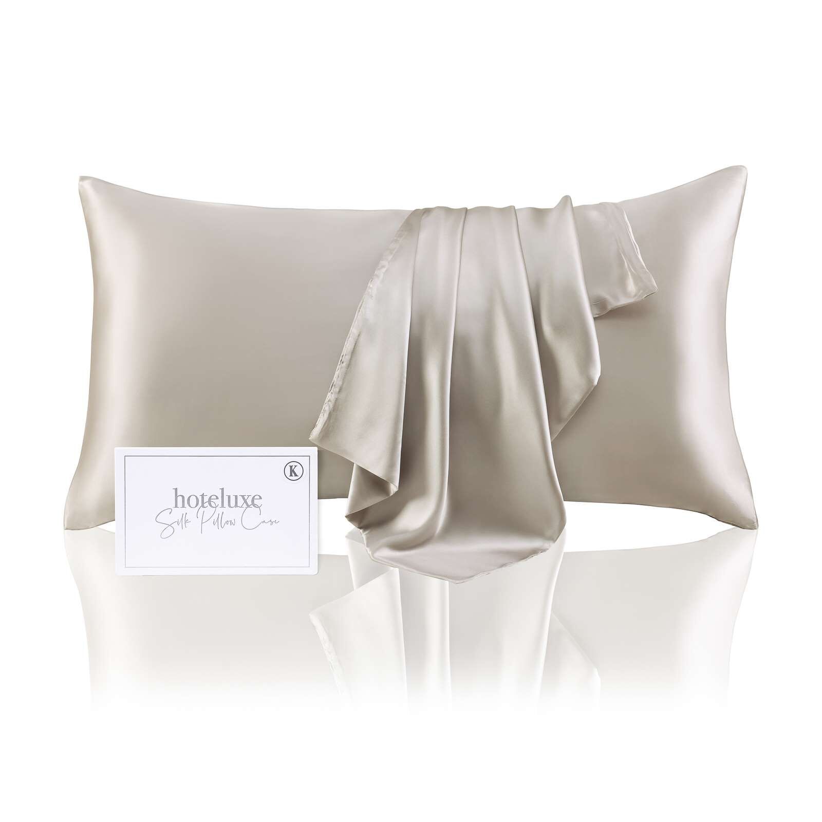 Silk King Size Pillowcase Champagne