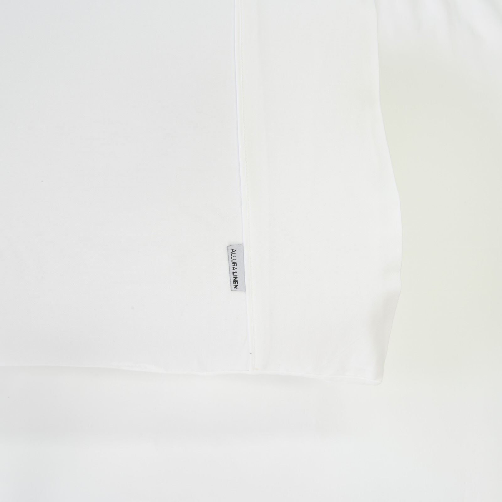 400TC Fitted Sheet White King Bed